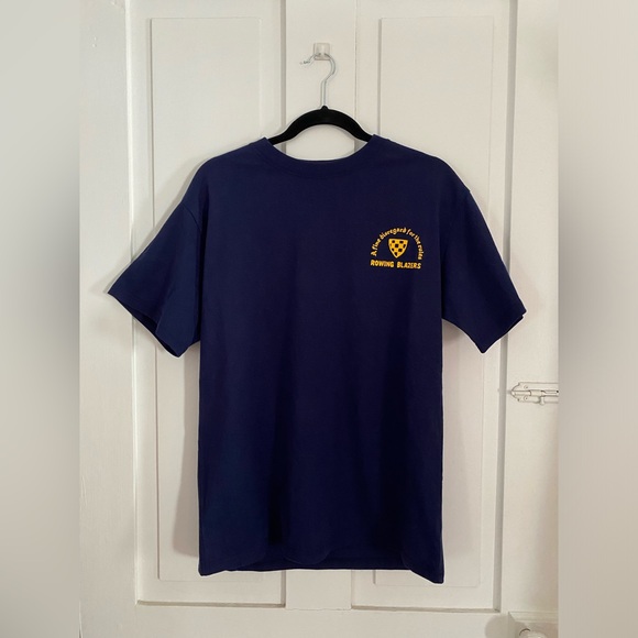 Rowing Blazers x Target Adult Small Dark Blue Slogan T-Shirt - NWOT - Picture 2 of 7
